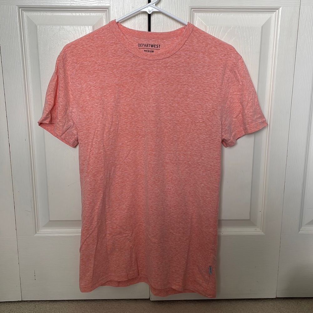 DEPARTWEST Short Sleeve Tee Salmon/Coral Adult Medium